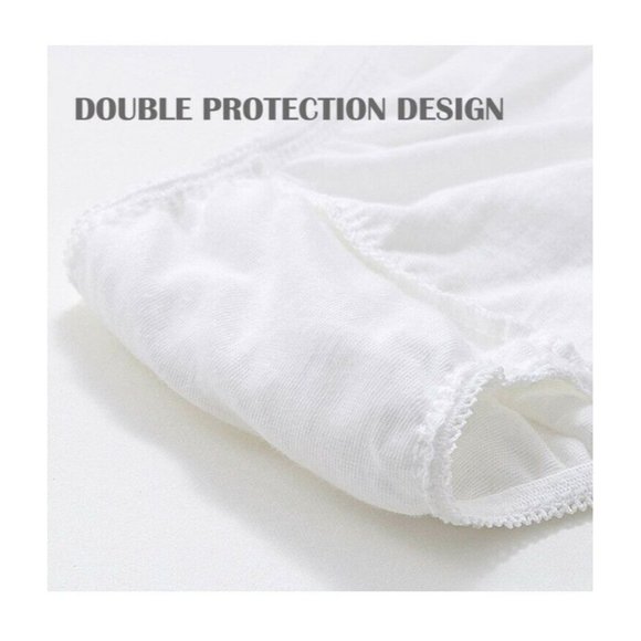 Men’s XXL Cotton Underwear Briefs- 7 Pairs White Disposable Size XXL - Picture 8 of 11